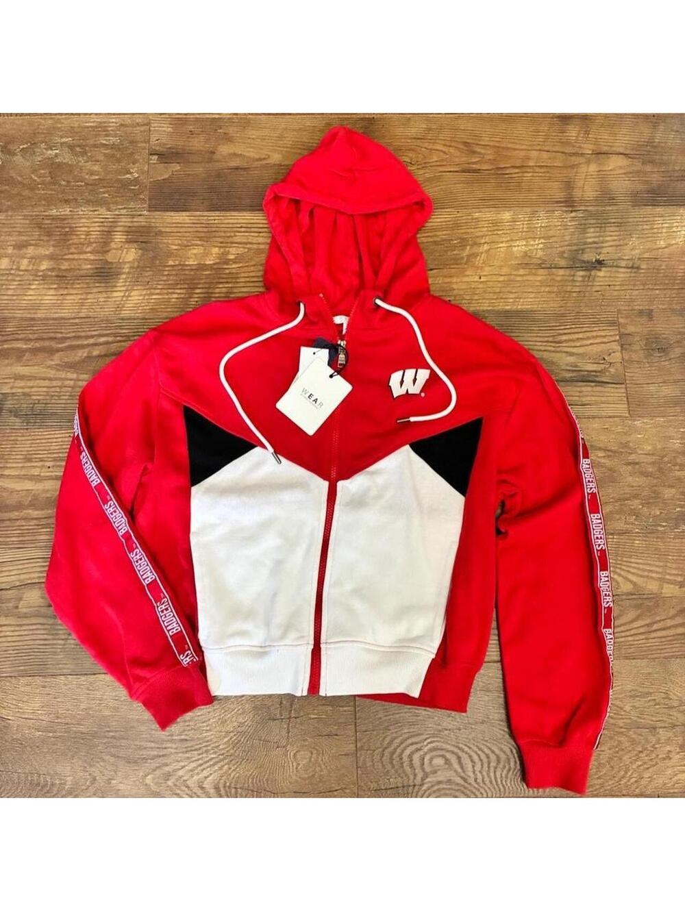 Wisconsin Badgers WEAR by Erin Andrew’s Full Zip Hoodie